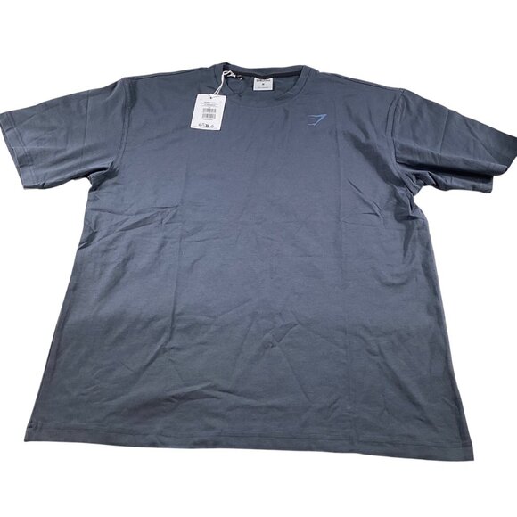 Gymshark Mens Oversized Fit Power T-Shirt M Blue Sport wear  Fitness Gym NWT fit - Picture 1 of 4